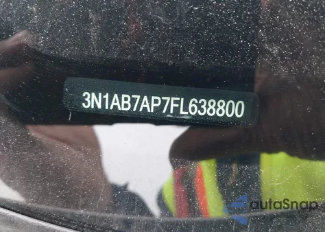 2015 Nissan Sentra Fe+ S/S/Sl/Sr/Sv z USA, uszkodzony, nr VIN 3N1AB7AP7FL638800